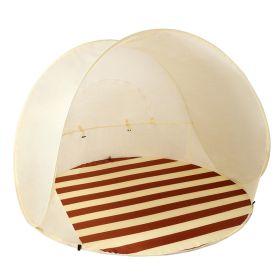 1 Piece Of Automatic Instant Pop-up Sunshade, Portable Beach Tent, Non Waterproof, UV Resistant, Easy To Close System (Color: beige)